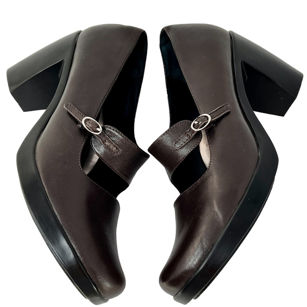 Dansko women's Tara Nappa brown leather heels/pumps size 40/US. 9.5-10 - Picture 5 of 14